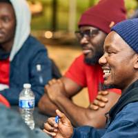 International Anchor Allies Winter 2026 First Mixer - happy moment on a ship discussion